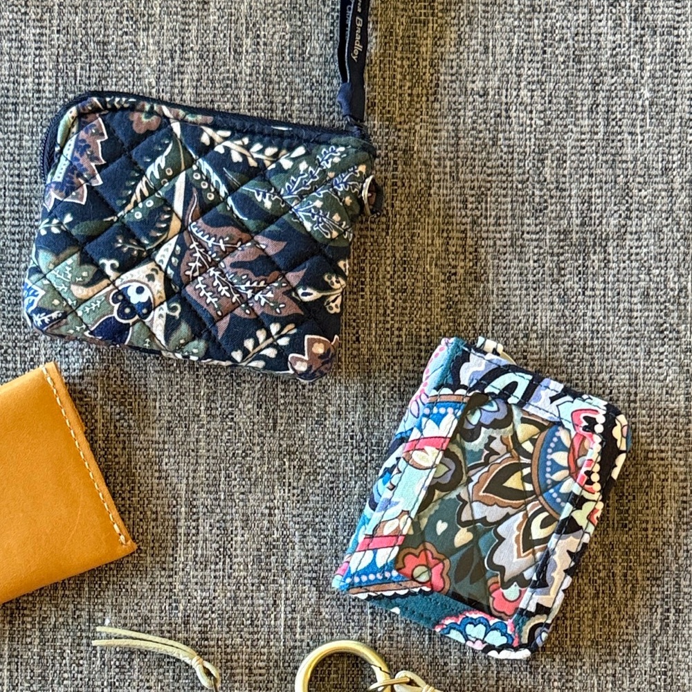 Colorful Quilted Wallet Set